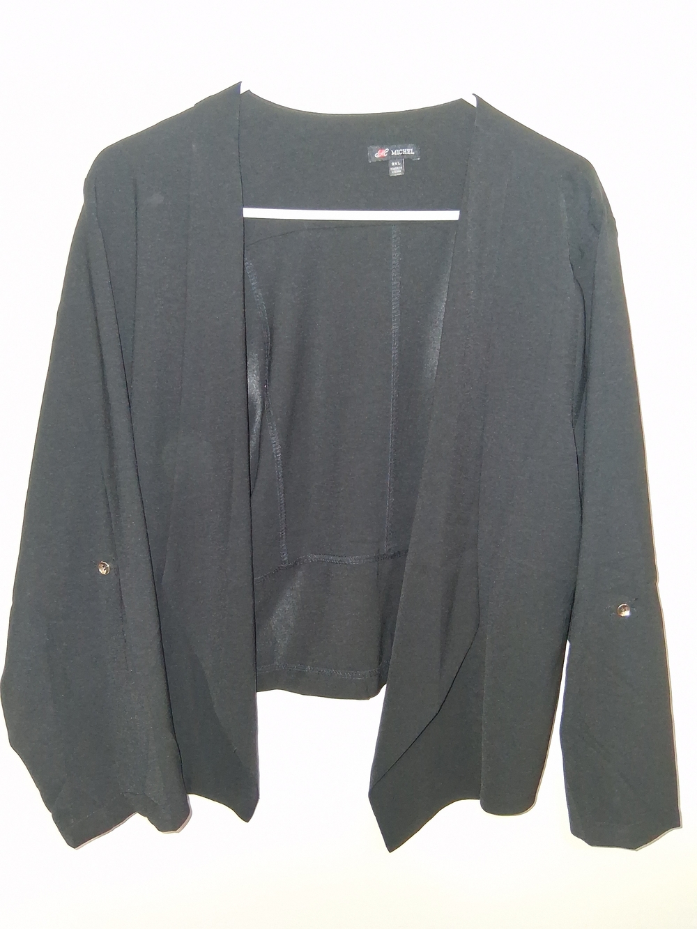 Nic+Zoe Black Open-Front Women's Jacket